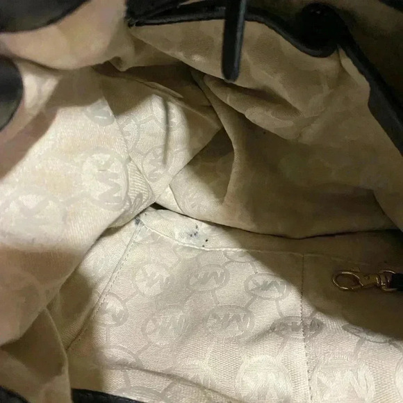 Michael kors Black leather satchel handbag - Picture 7 of 12